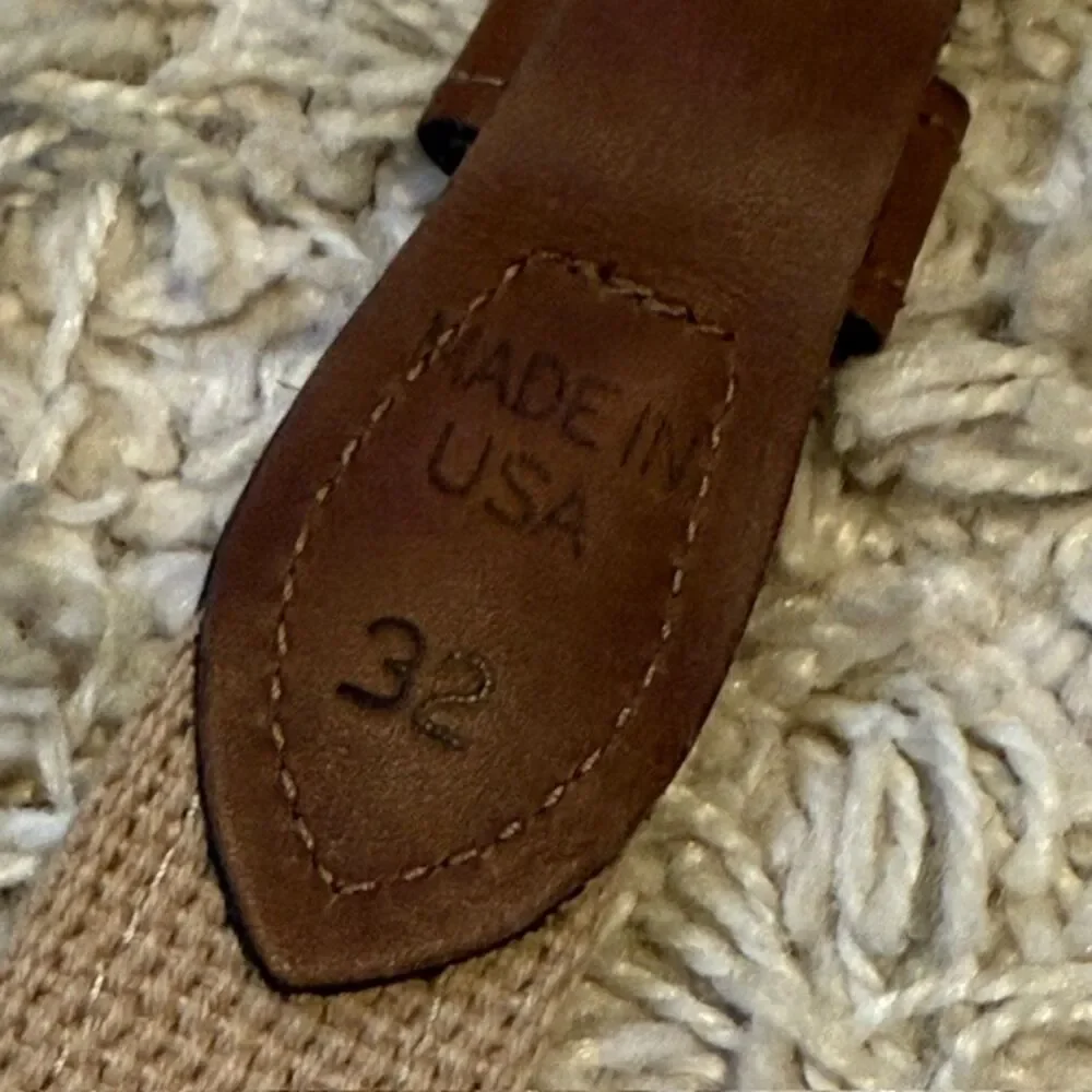 Zep Pro Florida‎ Seminoles FSU Belt Leather Canvas Sz 32 USA Made